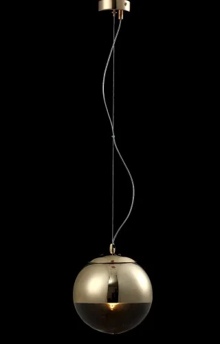 Светильник подвесной HELADO SP1 D200 GOLD Crystal Lux прозрачный на 1 лампу, основание золотое в стиле современный фото 3